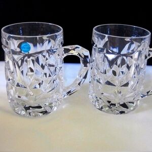 Tiffany & Co Rock Crystal Mugs Set of 2 Two